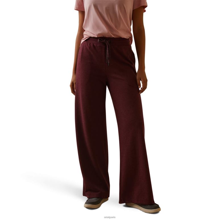 RJ66P2646 pantalon de coureur de route Ariat bas bannière marron femmes
