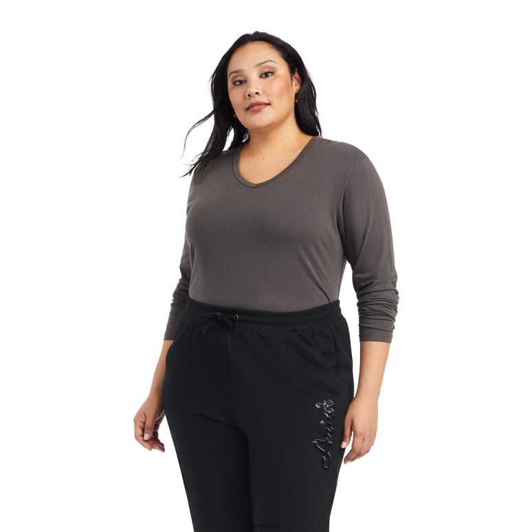 RJ66P2647 vrai pantalon de jogging Ariat bas noir femmes