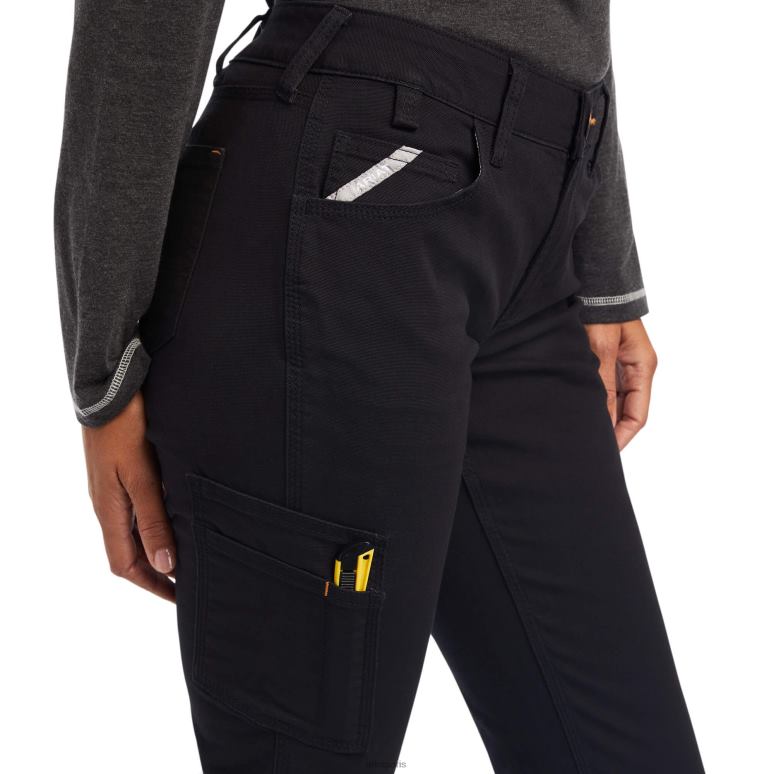 RJ66P2666 pantalon à jambe droite résistant en durastretch Ariat bas noir femmes
