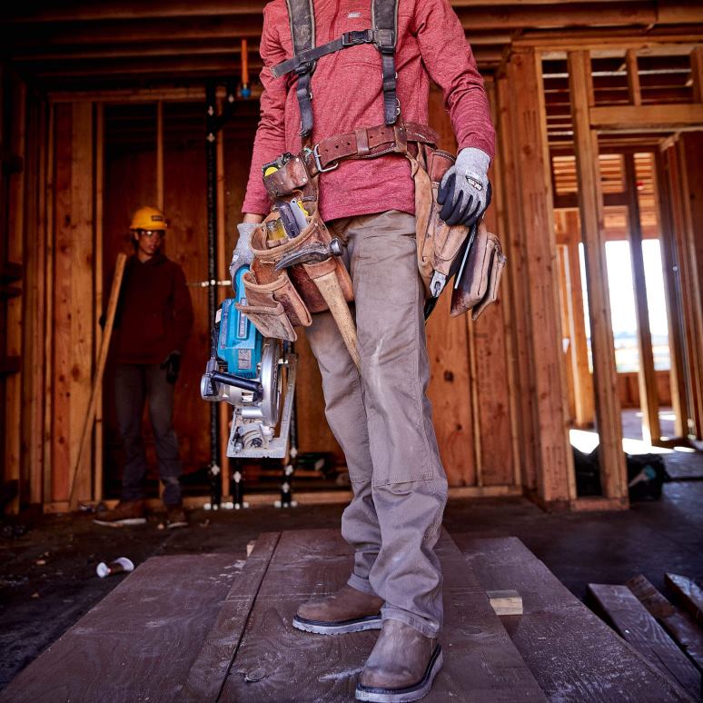 RJ66P2669 pantalon double devant résistant en durastretch Ariat bas kaki des champs femmes