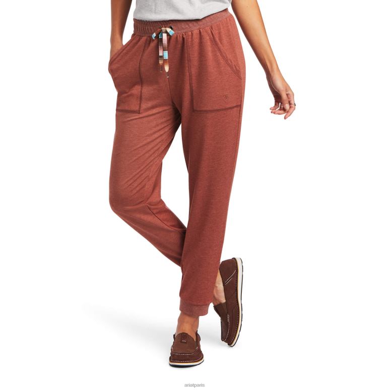 RJ66P2676 jogger en tricot Ariat bas rousse rôtie femmes