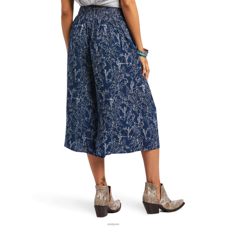 RJ66P2682 Goucho de cheval de tronçonnage Ariat bas impression multiple femmes