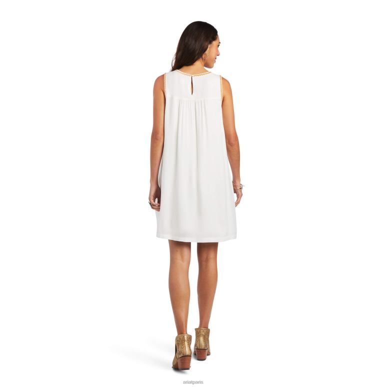 RJ66P3301 robe de vallée Ariat bas blanc de blanc femmes