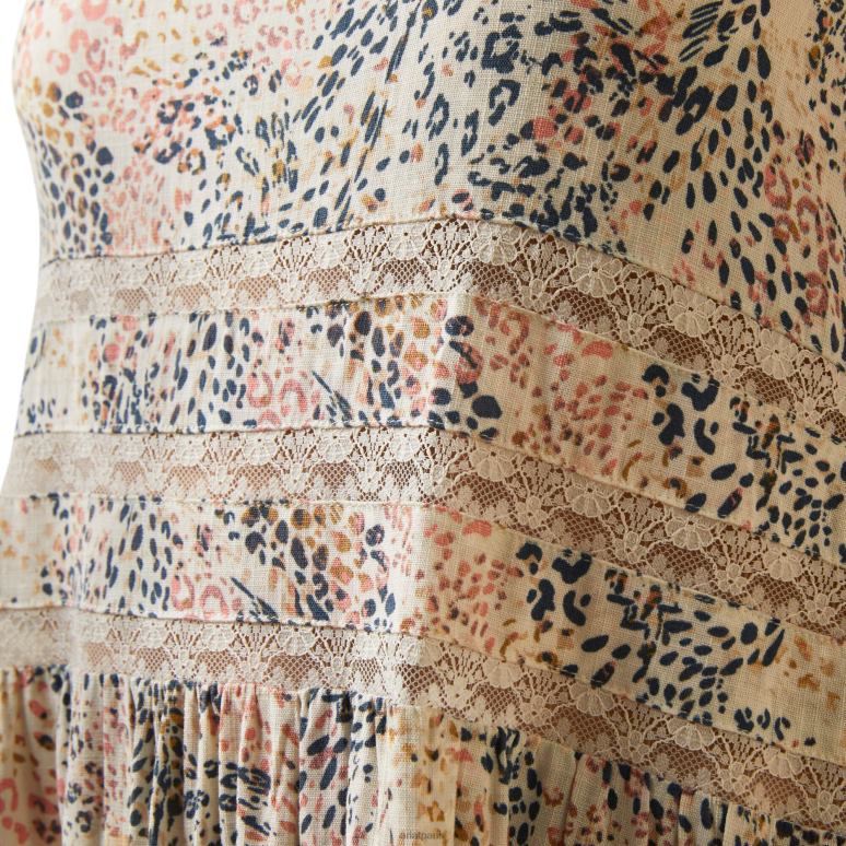 RJ66P3312 douce robe de printemps Ariat bas impression multiple femmes