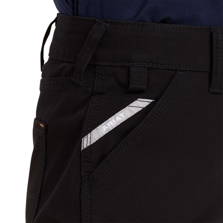 RJ66P2624 barres d'armature durastretch rendues courtes et résistantes Ariat bas noir femmes