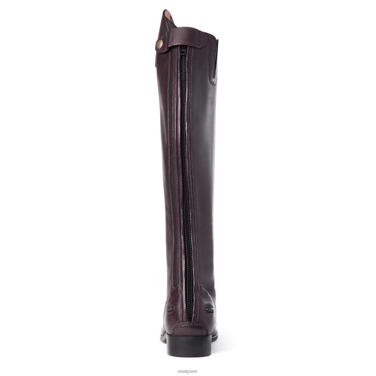 RJ66P2329 botte d'équitation haute à fermeture éclair Heritage Contour II Field Ariat chaussure terre de sienne femmes