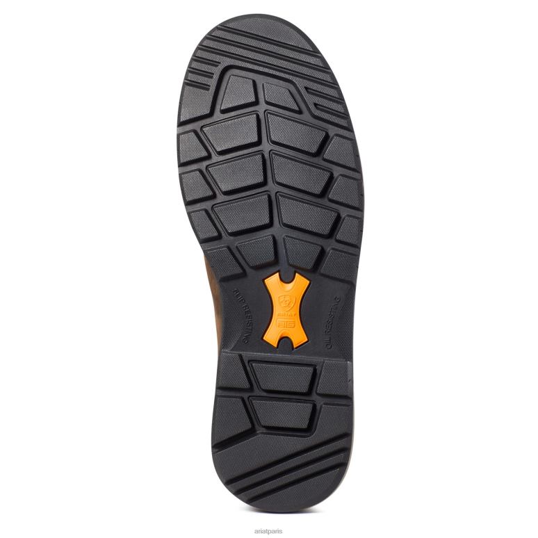 RJ66P2374 Botte de travail imperméable à embout composite Riveter Chelsea CSA Ariat chaussure marron foncé femmes