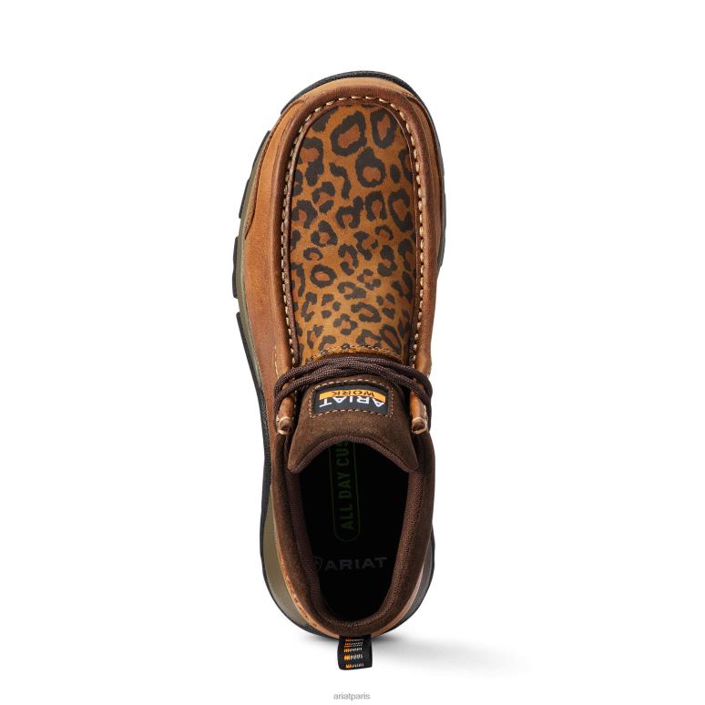 RJ66P2379 botte de travail à embout composite Edge lte moc Ariat chaussure brun du désert femmes