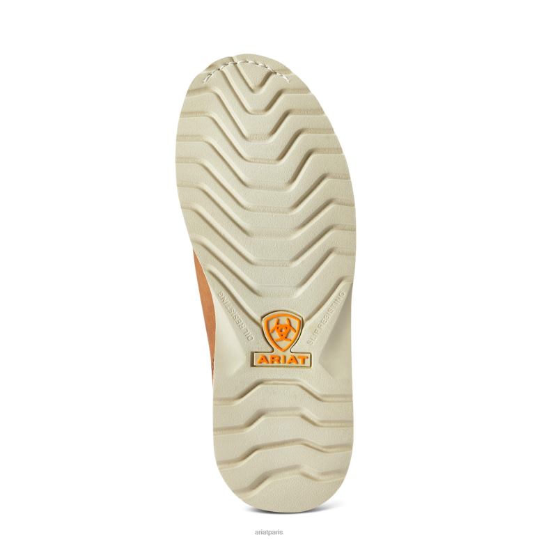 RJ66P2387 Botte de travail imperméable Chelsea compensée avec barres d'armature Ariat chaussure miel vieilli femmes