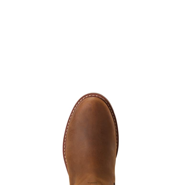 RJ66P2289 Wexford étanche Ariat chaussure brun patiné femmes
