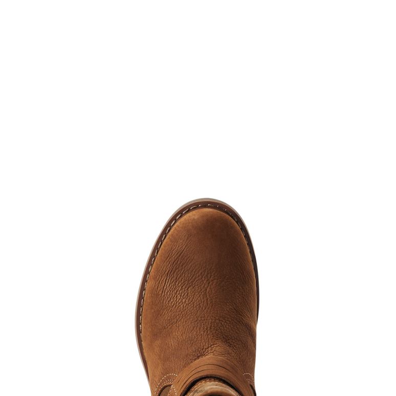 RJ66P2291 botte imperméable savane Ariat chaussure caramel rôti femmes