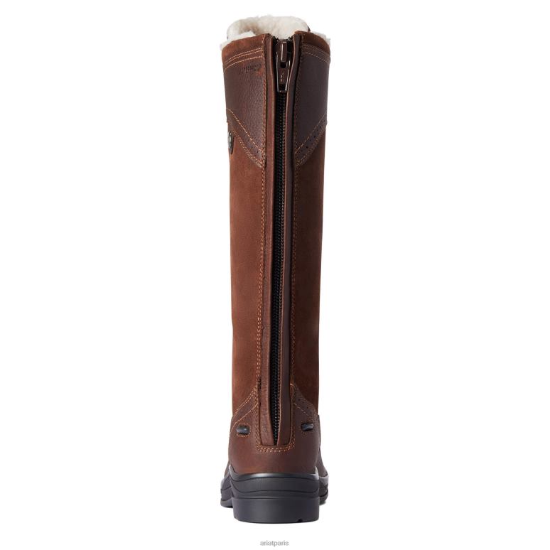RJ66P2331 botte imperméable haute wythburn Ariat chaussure marron foncé femmes