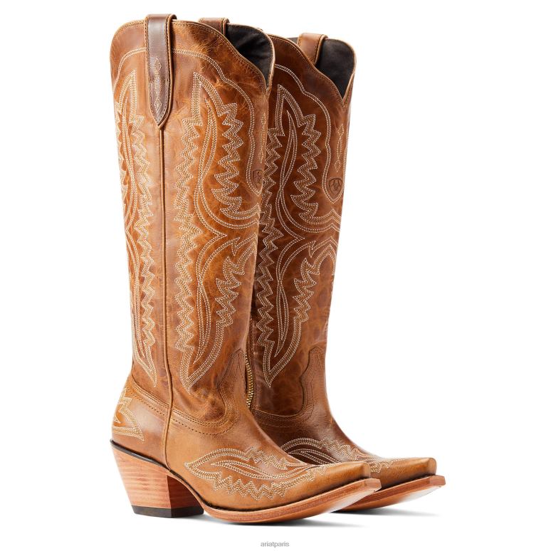 RJ66P2066 botte western casanova Ariat chaussure nuances de grain femmes