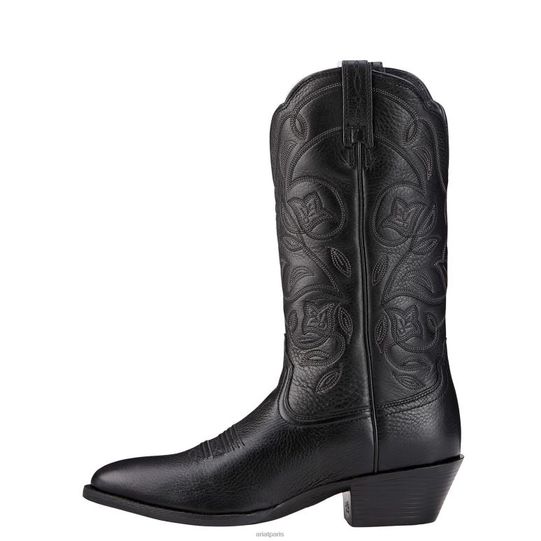 RJ66P2067 botte western à bout Heritage R Ariat chaussure cerf noir femmes