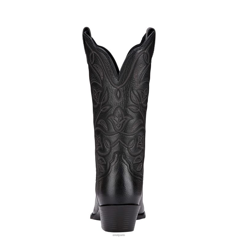 RJ66P2067 botte western à bout Heritage R Ariat chaussure cerf noir femmes