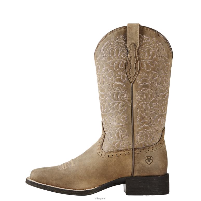 RJ66P2068 arrondir la botte western remuda Ariat chaussure bombardier marron femmes