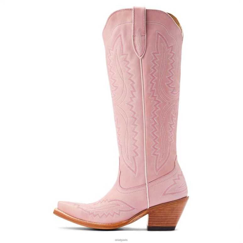 RJ66P2076 botte western casanova Ariat chaussure rose poudré femmes