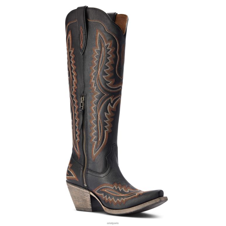 RJ66P2087 botte western casanova Ariat chaussure brooklyn noir femmes