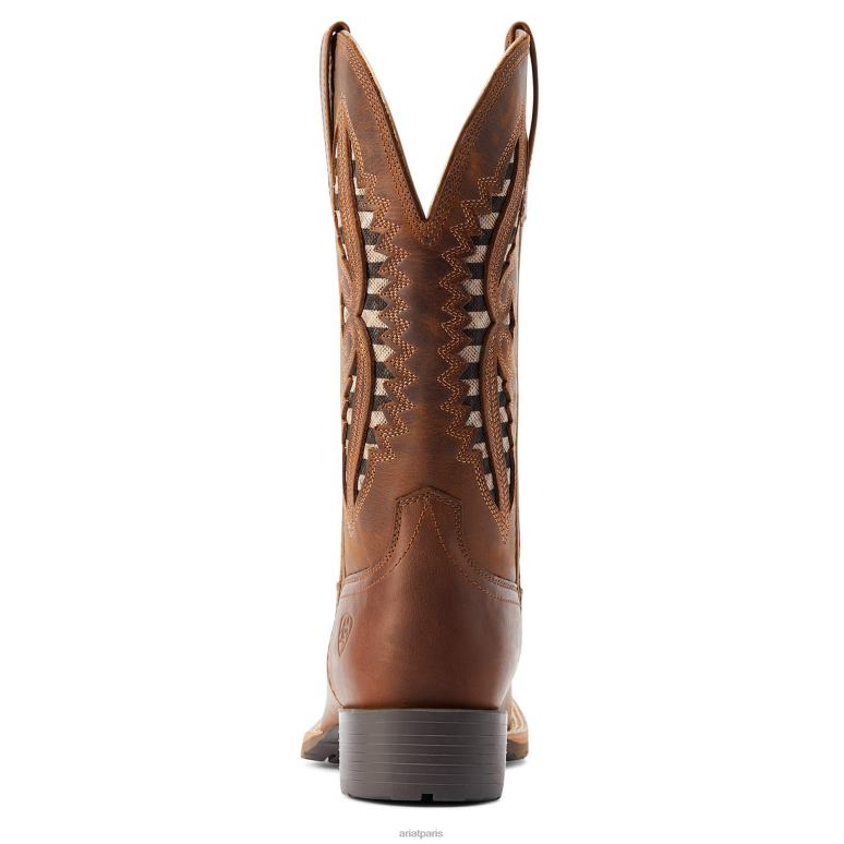RJ66P2088 botte western hybride rancher venttek 360 degrés Ariat chaussure bronzage en détresse femmes
