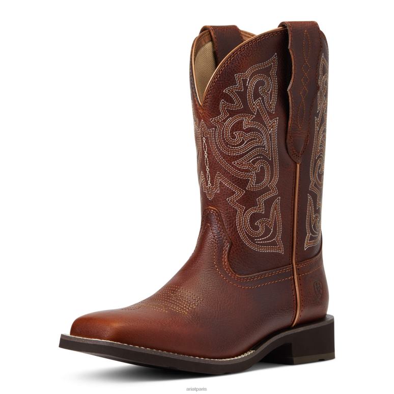 RJ66P2089 botte western extensible Delilah Ariat chaussure cidre épicé femmes