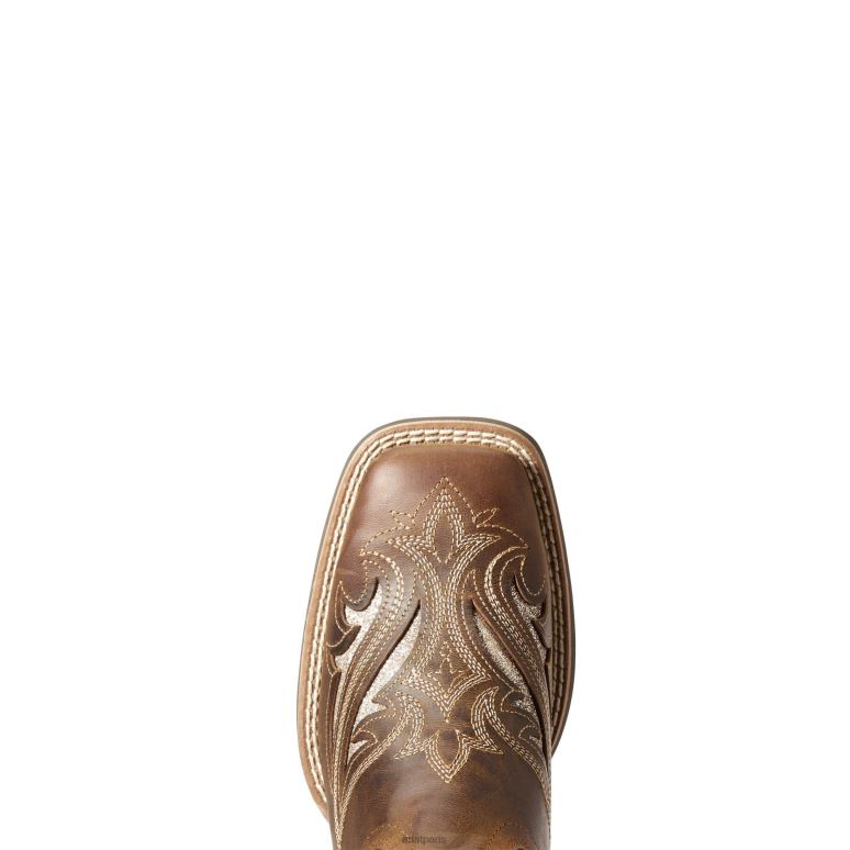 RJ66P2092 Round Up Bliss botte western Ariat chaussure brun impertinent femmes