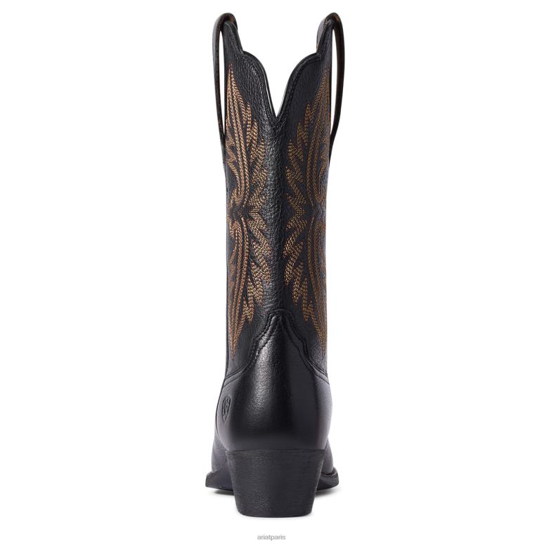 RJ66P2094 botte western stretch à bout Heritage R Ariat chaussure cerf noir femmes