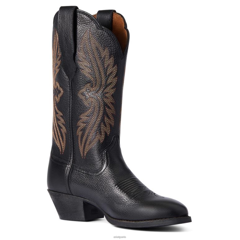 RJ66P2094 botte western stretch à bout Heritage R Ariat chaussure cerf noir femmes