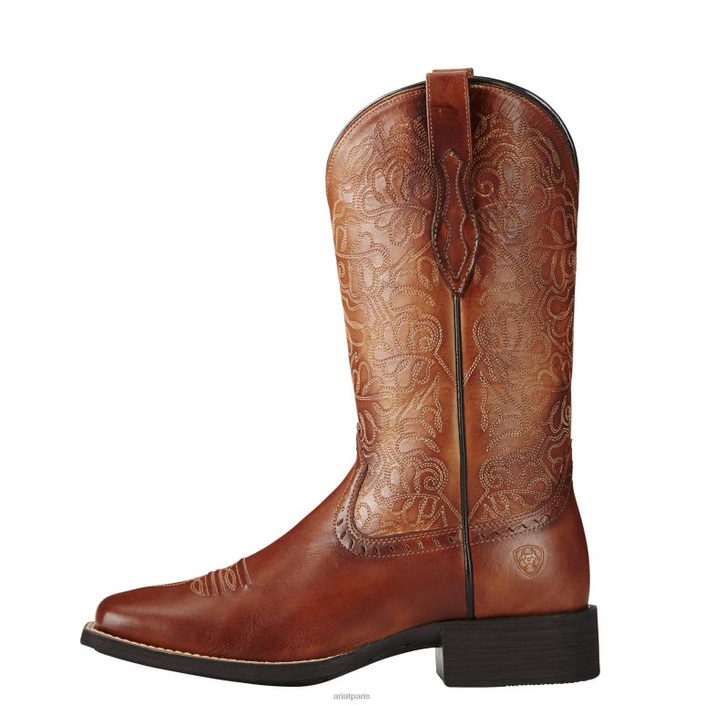 RJ66P2108 arrondir la botte western remuda Ariat chaussure naturellement riche femmes