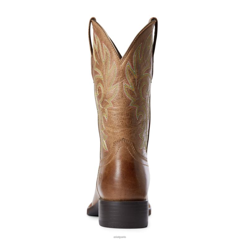 RJ66P2111 botte occidentale de conduite de bétail Ariat chaussure brun poussiéreux femmes