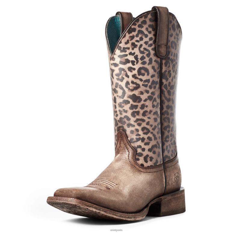 RJ66P2119 circuit savanna botte western Ariat chaussure marron naturellement vieilli femmes