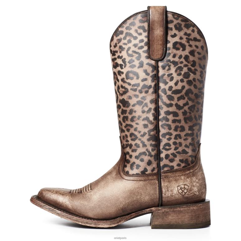 RJ66P2119 circuit savanna botte western Ariat chaussure marron naturellement vieilli femmes