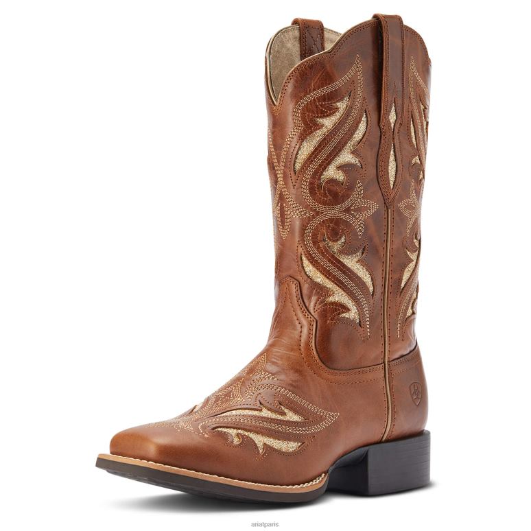 RJ66P2120 Round Up Bliss botte western Ariat chaussure bronzage de midi femmes