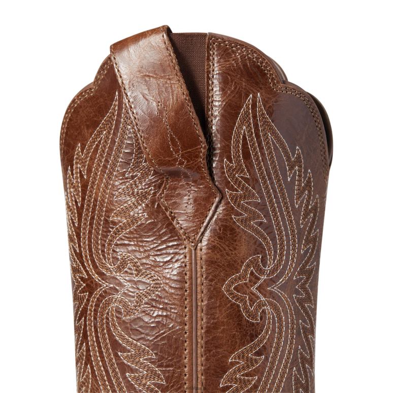RJ66P2133 botte western stretch à bout Heritage R Ariat chaussure bronzage foncé femmes
