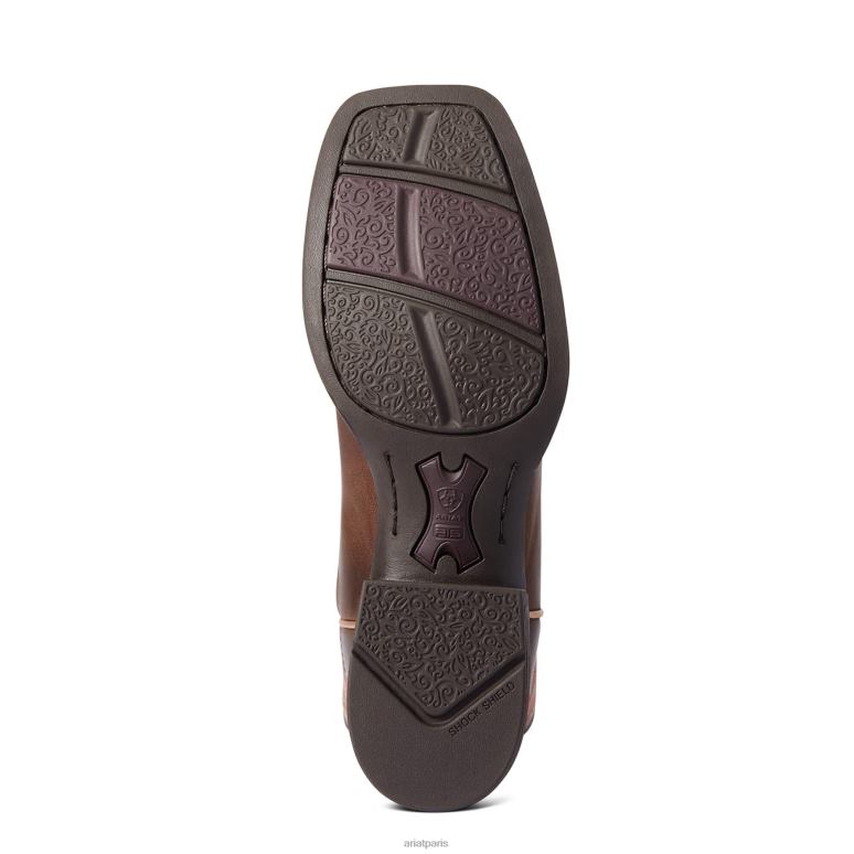 RJ66P2136 botte western en direction ouest Ariat chaussure brun impertinent femmes