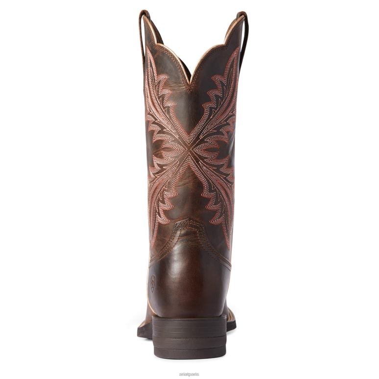 RJ66P2136 botte western en direction ouest Ariat chaussure brun impertinent femmes