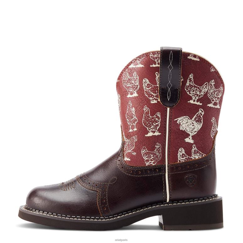RJ66P2143 fatbaby patrimoine farrah botte western Ariat chaussure Pépite de chocolat femmes