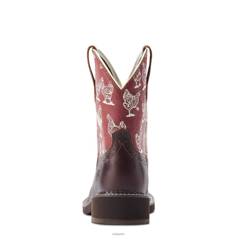 RJ66P2143 fatbaby patrimoine farrah botte western Ariat chaussure Pépite de chocolat femmes