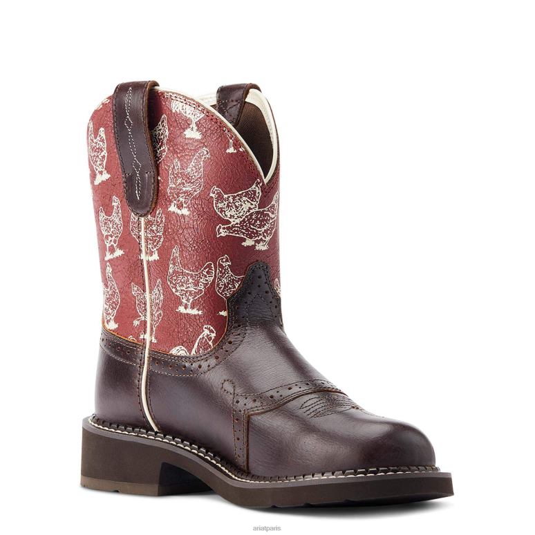 RJ66P2143 fatbaby patrimoine farrah botte western Ariat chaussure Pépite de chocolat femmes