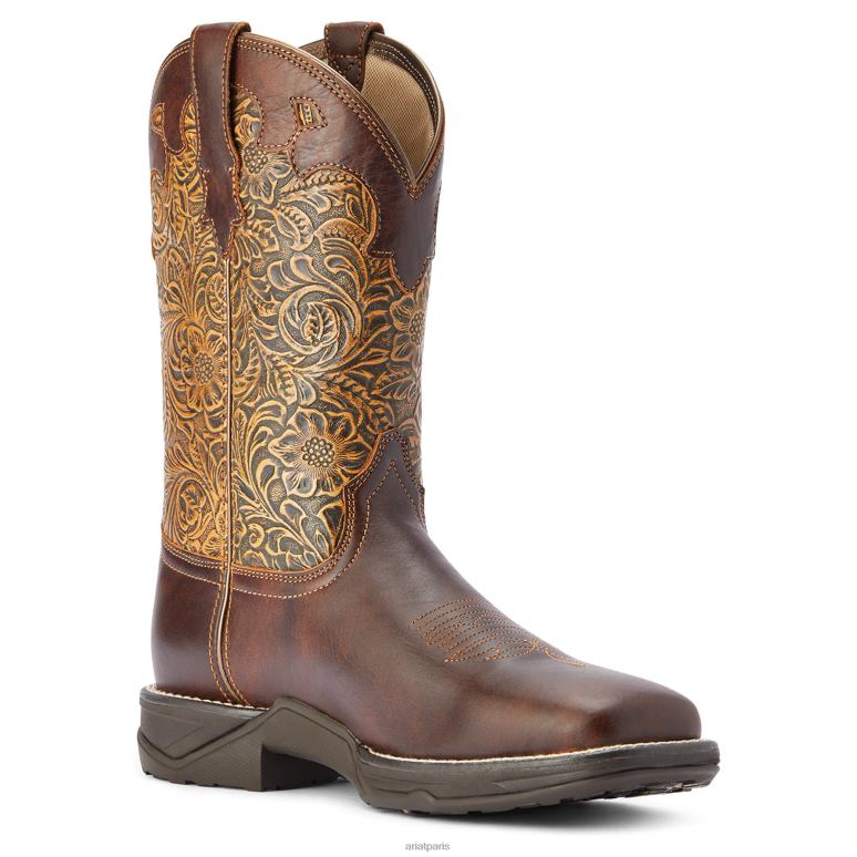 RJ66P2148 botte western de la savane hymne Ariat chaussure argile riche femmes