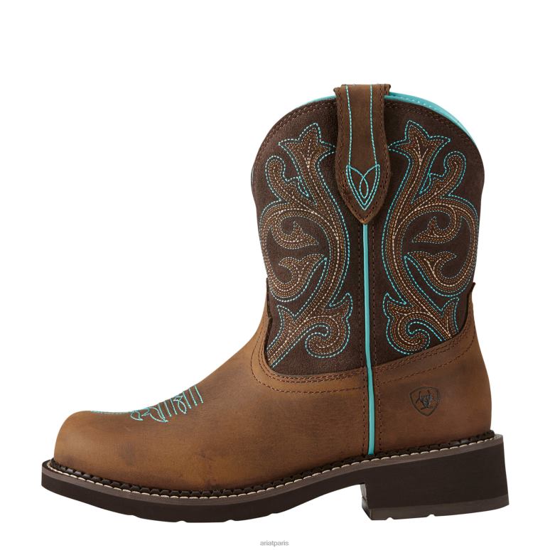 RJ66P2150 botte western fatbaby patrimoine Ariat chaussure marron vieilli/fudge femmes