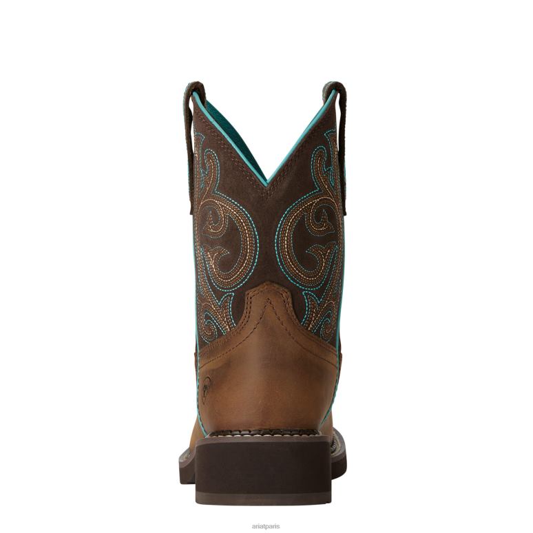 RJ66P2150 botte western fatbaby patrimoine Ariat chaussure marron vieilli/fudge femmes