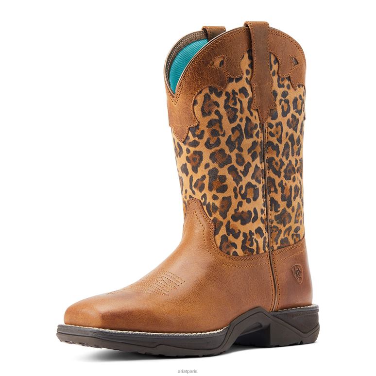RJ66P2153 botte western de la savane hymne Ariat chaussure tortue femmes