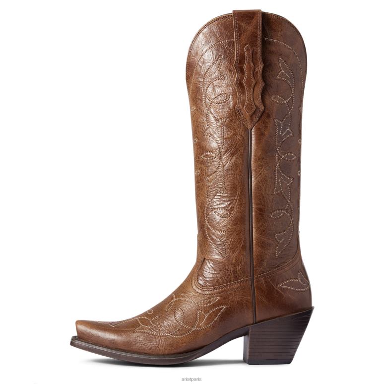 RJ66P2168 botte western stretch à bout Heritage D Ariat chaussure bronzage foncé femmes