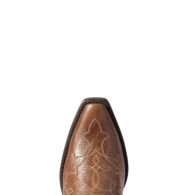 RJ66P2168 botte western stretch à bout Heritage D Ariat chaussure bronzage foncé femmes