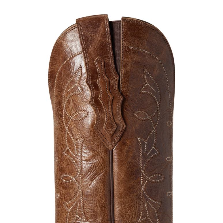 RJ66P2168 botte western stretch à bout Heritage D Ariat chaussure bronzage foncé femmes