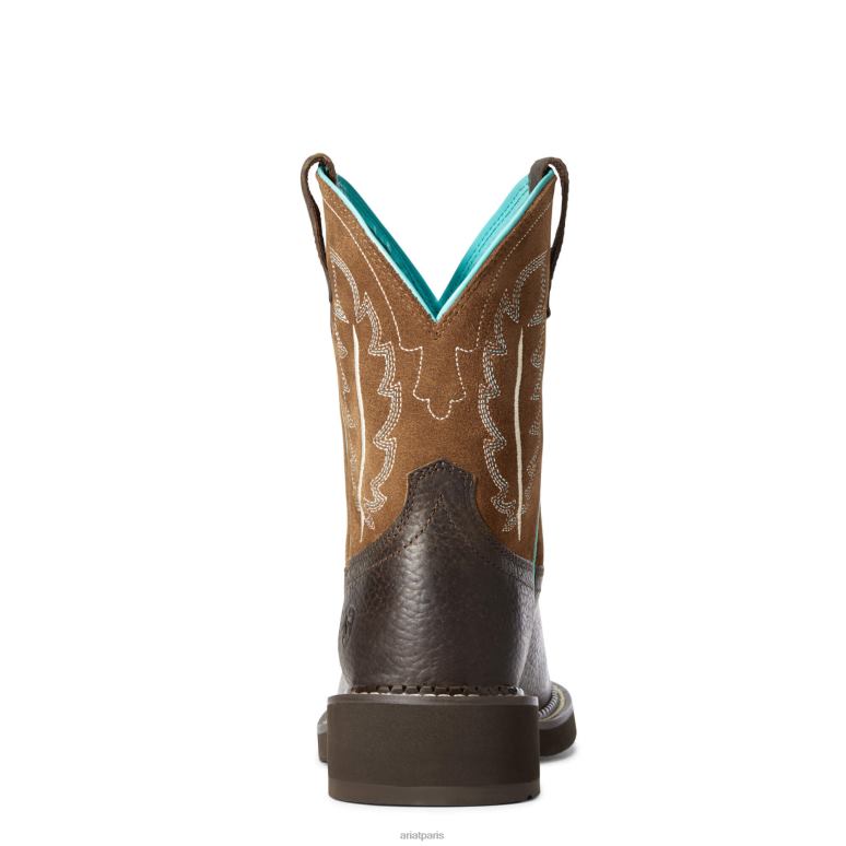 RJ66P2175 botte western Fatbaby Heritage Feather II Ariat chaussure chalet femmes
