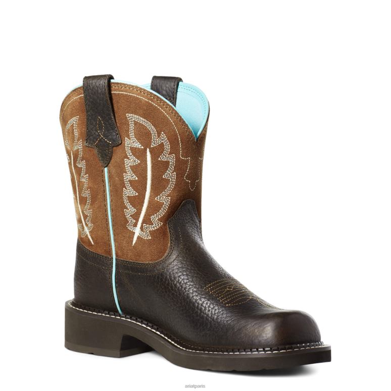RJ66P2175 botte western Fatbaby Heritage Feather II Ariat chaussure chalet femmes