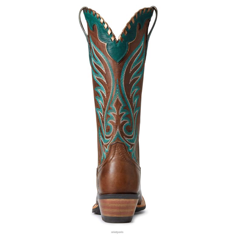RJ66P2176 botte western crossfire picante Ariat chaussure bronzage patiné femmes