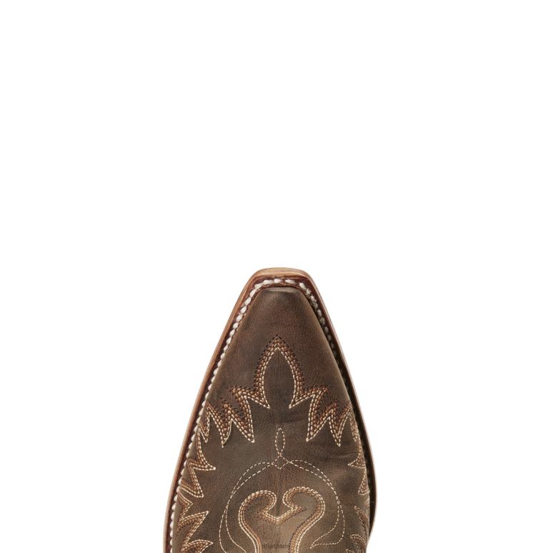 RJ66P2186 botte western dixon Ariat chaussure brun patiné femmes