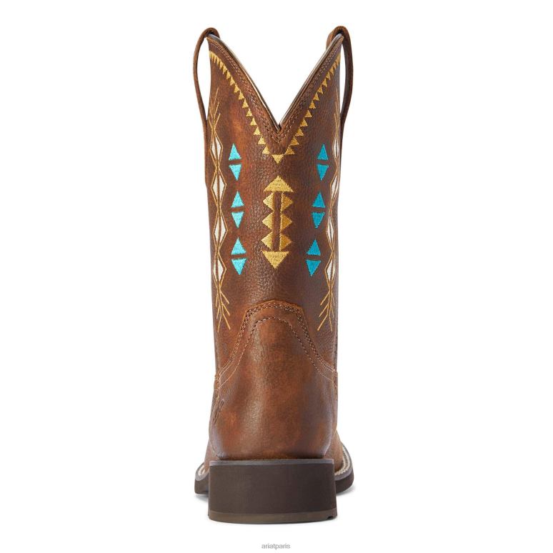 RJ66P2188 botte western déco Delilah Ariat chaussure bouilloire en cuivre femmes